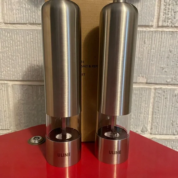 Silver Salt and Pepper Grinder Set - Picture 1 of 3